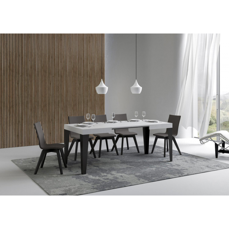 Tavolo allungabile 80x120/204 cm Flame telaio Antracite