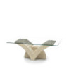 Tavolino 120 x 70 - Trasparente Papillon 70cm X 120cm H 40cm Stones