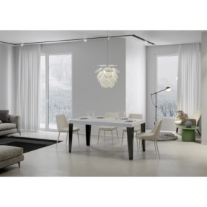 Zoom Tavolo allungabile 90x120/224 cm Flame telaio Antracite