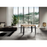 Tavolo allungabile 90x140/244 cm Flame telaio Antracite