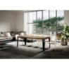 Tavolo allungabile 90x140/244 cm Flame telaio Antracite