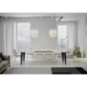 Tavolo allungabile 90x160/264 cm Flame telaio Antracite