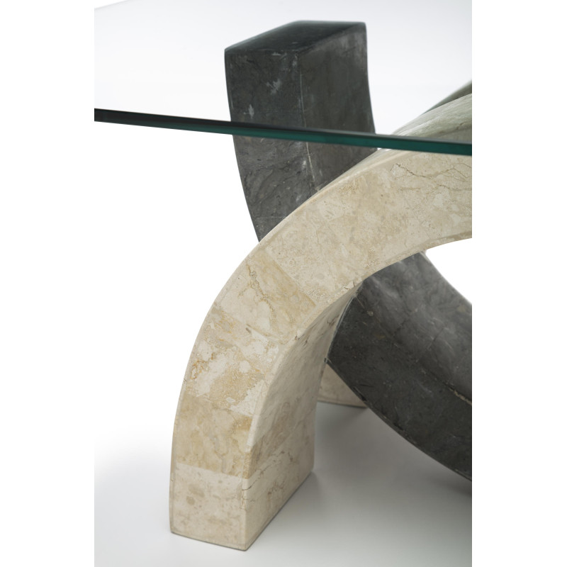 Tavolino 120 x 70 - Trasparente Olimpia 70cm X 120cm H 41cm Stones