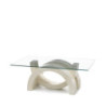 Tavolino 120 x 70 - Trasparente Olimpia 70cm X 120cm H 41cm Stones