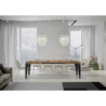 Tavolo allungabile 90x160/420 cm Flame telaio Antracite