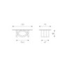 Tavolino 120 x 70 - Trasparente Olimpia 70cm X 120cm H 41cm Stones