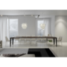 Tavolo allungabile 90x160/420 cm Flame telaio Antracite