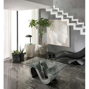 Zoom Tavolino 120 x 70 - Trasparente Flexus 70cm X 120cm H 36cm Stones