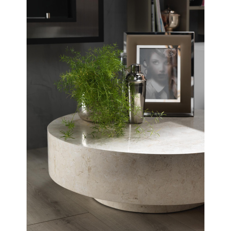 Tavolino 85 x 85 x 28h Round 1 85cm X 85cm H 28cm Stones