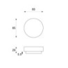 Tavolino 85 x 85 x 28h Round 1 85cm X 85cm H 28cm Stones