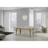 Tavolo allungabile 90x120/380 cm Flame Evolution telaio Oro