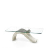 Tavolino 120 x 70 x 40 - Trasparente Dove 70cm X 120cm H 40cm Stones