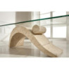Tavolino 120 x 70 x 40 - Trasparente Dove 70cm X 120cm H 40cm Stones