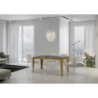 Tavolo allungabile 90x160/420 cm Flame Evolution telaio Oro