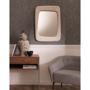 Zoom Specchio da parete 90 x 65 cm Smooth 65cm X 90cm H 3.5cm Stones