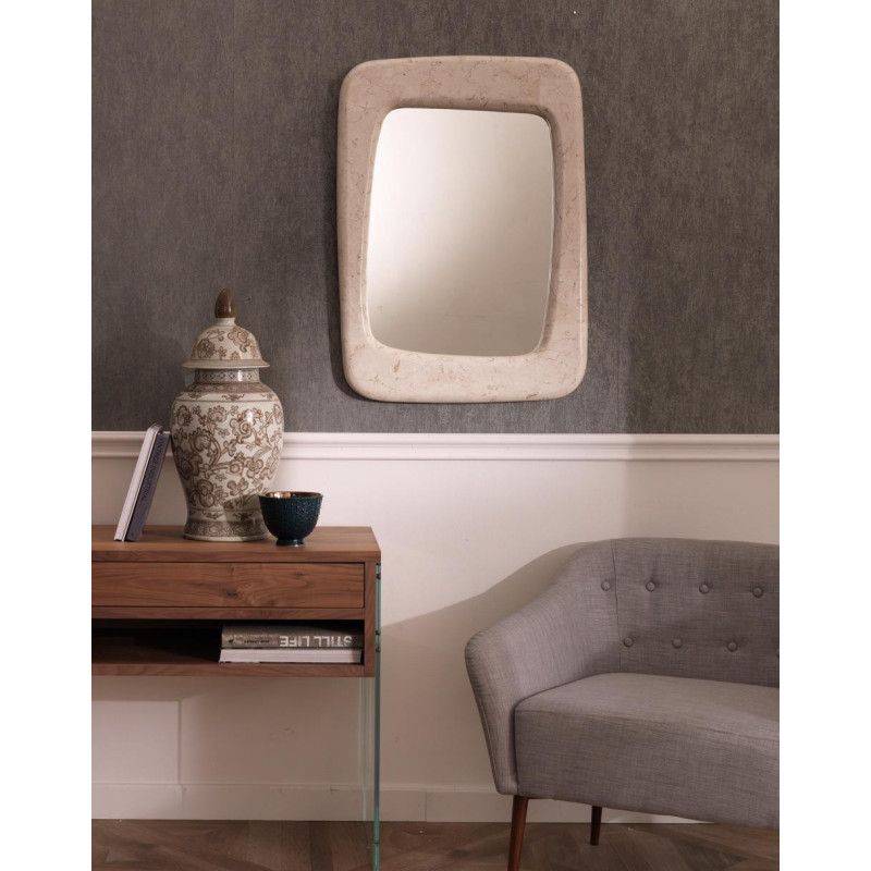Specchio da parete 90 x 65 cm Smooth 65cm X 90cm H 3.5cm Stones