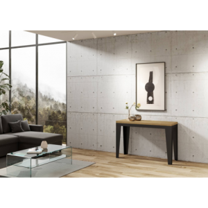 Zoom Tavolo apribile 120/200x45/90 cm Flame Double telaio Antracite