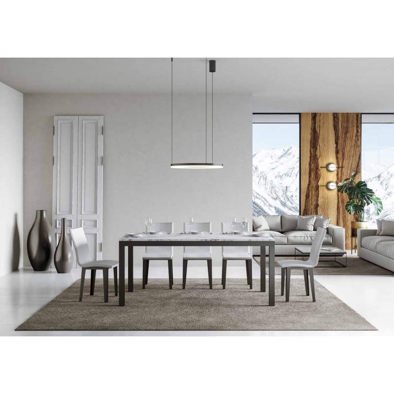 Tavolo allungabile 90x180/284 cm Everyday Evolution telaio Antracite