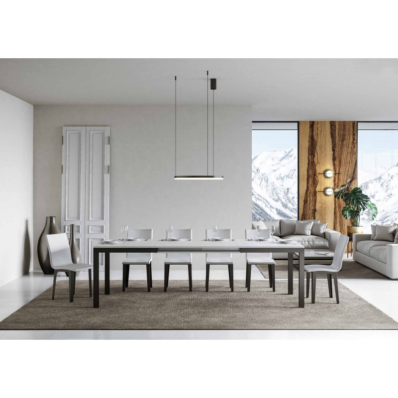 Tavolo allungabile 90x180/440 cm Everyday Evolution telaio Antracite