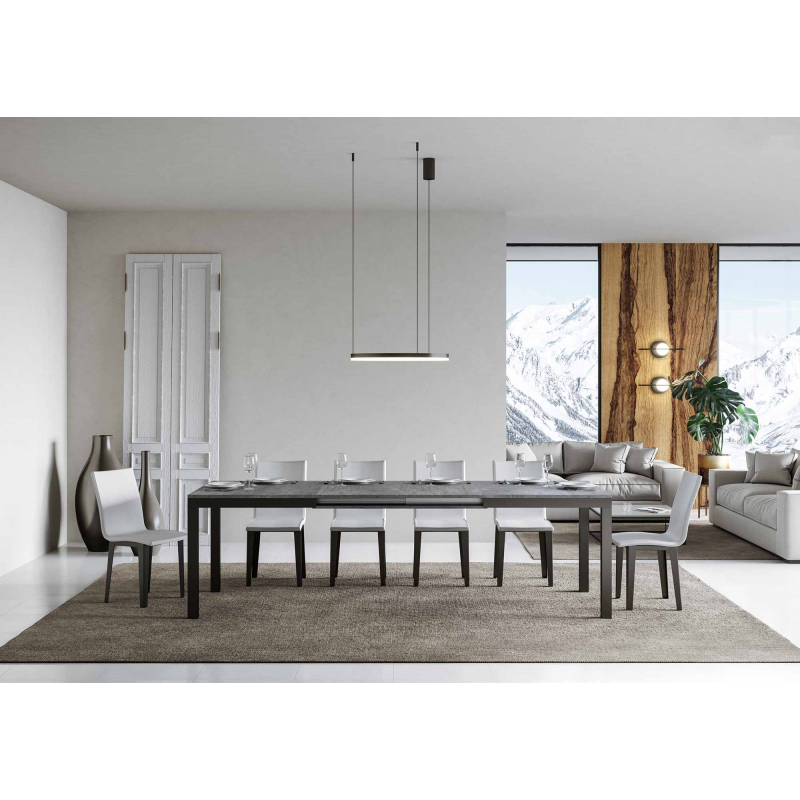 Tavolo allungabile 90x180/440 cm Everyday Evolution telaio Antracite