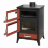 Stufa A Legna Con Forno Marika Nera 22 Kw L50,5xp58,5xh91,5