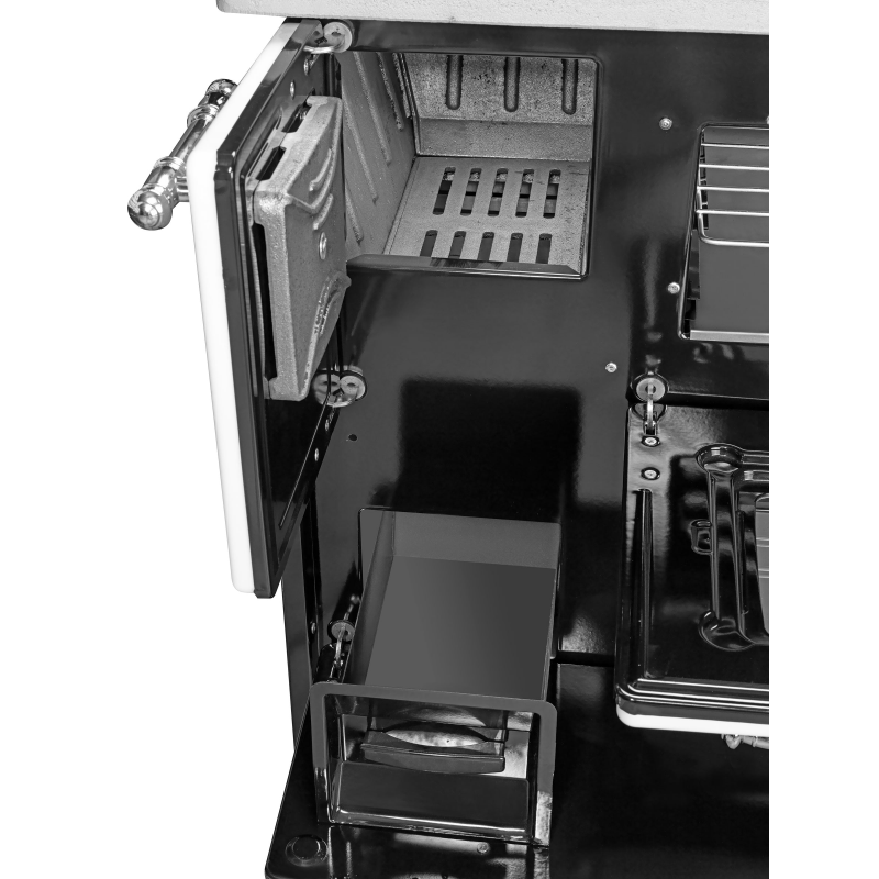 Cucina A Legna Stufa 9 Kw Bianca Beatrice L87xP51xH79 Ecodesign