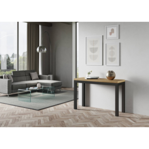 Zoom Tavolo apribile 120x45/90 cm Everyday Double telaio Antracite