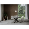 Tavolo allungabile 90x120/180 cm Ganty - bordo Antracite telaio Antracite