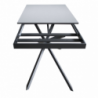 Tavolo allungabile 90x120/180 cm Ganty - bordo Antracite telaio Antracite