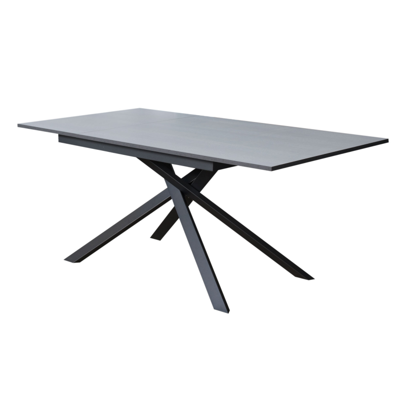 Tavolo allungabile 90x120/180 cm Ganty - bordo in tinta telaio Antracite