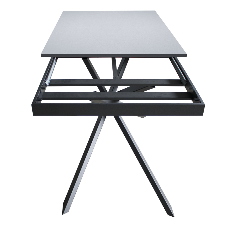 Tavolo allungabile 90x120/180 cm Ganty - bordo in tinta telaio Antracite