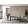 Tavolo allungabile 90x160/220 cm Cumar telaio Antracite