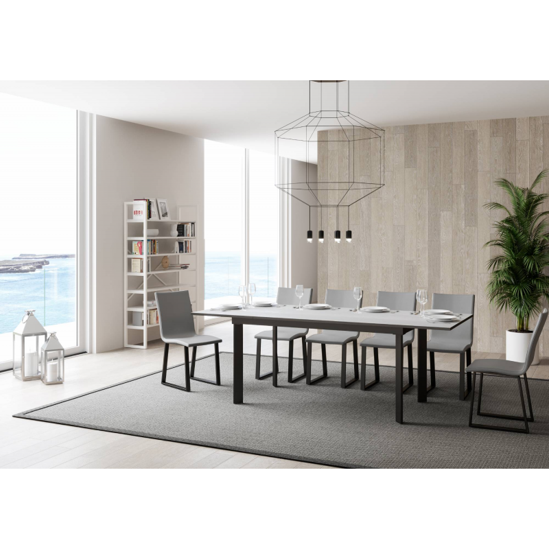Tavolo allungabile 90x160/220 cm Cumar telaio Antracite