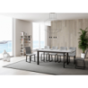 Tavolo allungabile 90x160/220 cm Cumar telaio Antracite