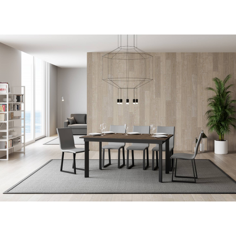 Tavolo allungabile 90x160/220 cm Cumar telaio Antracite