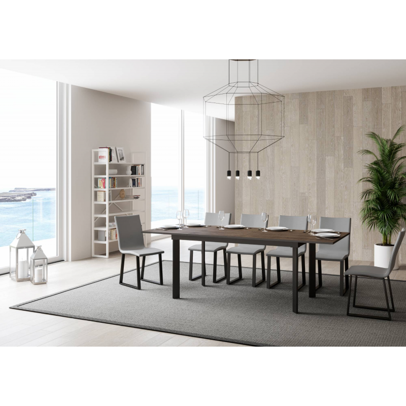 Tavolo allungabile 90x160/220 cm Cumar telaio Antracite