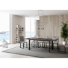 Tavolo allungabile 90x160/220 cm Cumar telaio Antracite