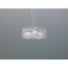 Lampada a sospensione Cage Ø.50cm X Ø.50cm H 120cm Stones