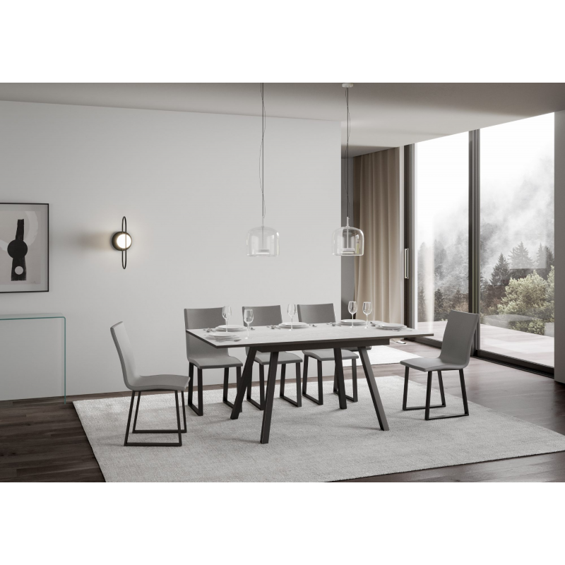 Tavolo allungabile 90x120/180 cm Mirhi telaio Antracite