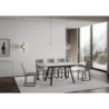 Tavolo allungabile 90x120/180 cm Mirhi telaio Antracite