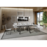 Tavolo allungabile 90x160/220 cm Mirhi telaio Antracite