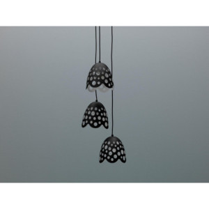 Lampada a sospensione Bells Ø.19,5cm X Ø.19,5cm H 125cm Stones