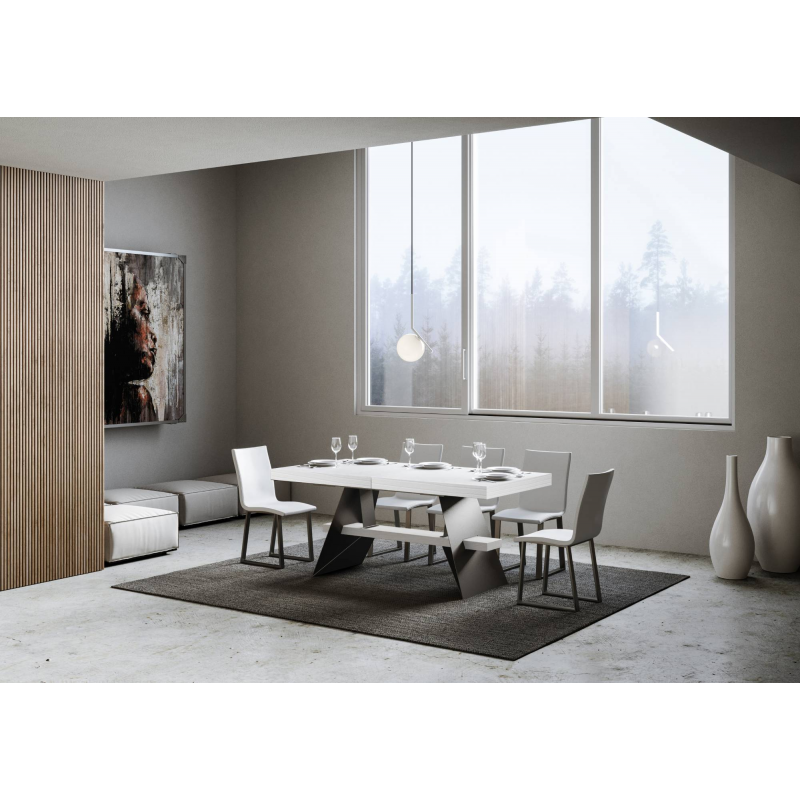 Tavolo allungabile 90x160/420 cm Baita telaio Antracite