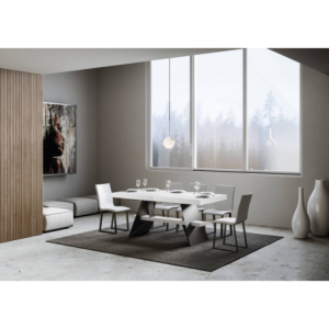 Tavolo allungabile 90x180/440 cm Baita telaio Antracite