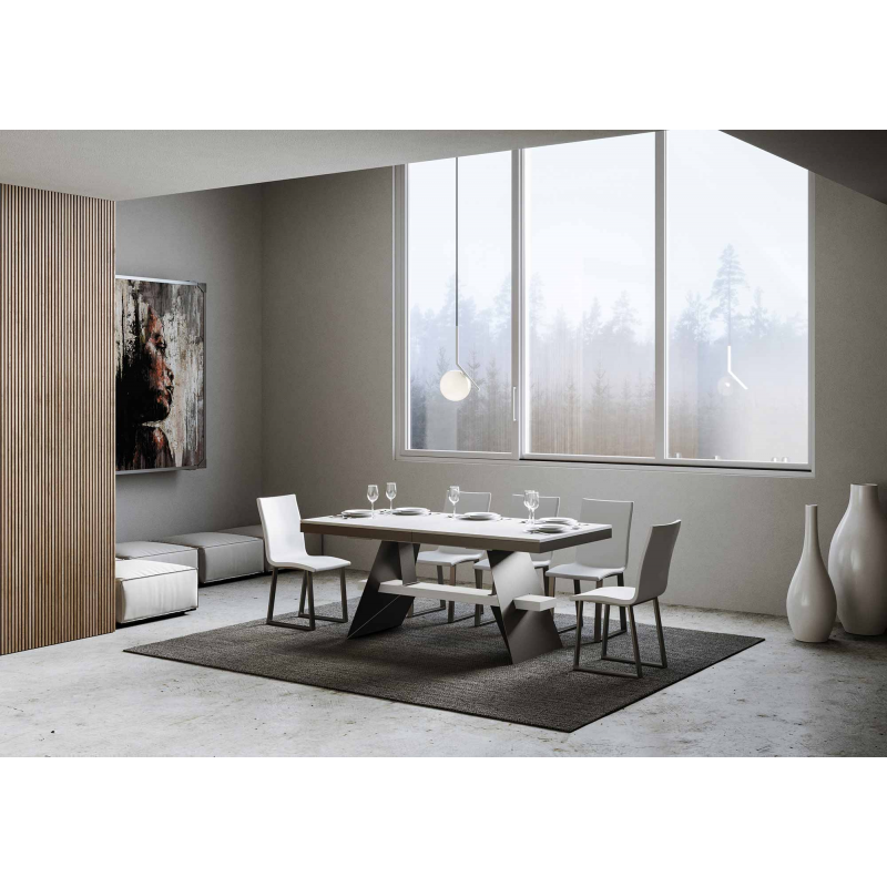 Tavolo allungabile 90x180/440 cm Baita Evolution telaio Antracite