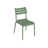 Sedia Olbia verde senza braccioli in polipropilene da giardino