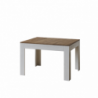 Tavolo allungabile 90x120/180 cm Bibi Mix piano Bianco Spatolato - base Antracite Spatolato