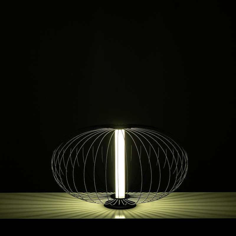 Lampada da tavolo LED Mizar 50cm X 50cm H 29cm Stones