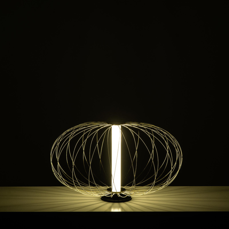 Lampada da tavolo LED Mizar 50cm X 50cm H 29cm Stones