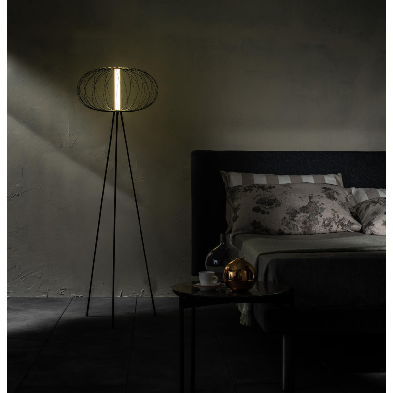 Lampada da terra LED Mizar 50cm X 50cm H 150cm Stones